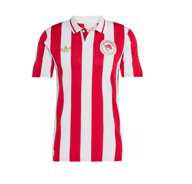 🔴⚪ Επετειακή Φανέλα Για τα 100 χρονια Ολυμπιακός Retro Αιώνια Κλασική