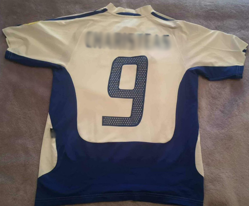 Φανέλα ΡΕΤΡΟ ΕΛΛΑΣ ΑΣΠΡΗ 2004 Custom