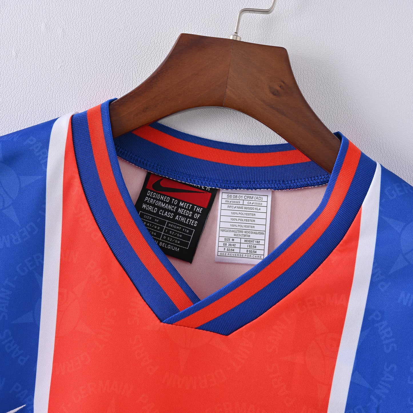 🔵🔴Φανέλα PSG 1995/96 Home Jersey – Parisian Classic