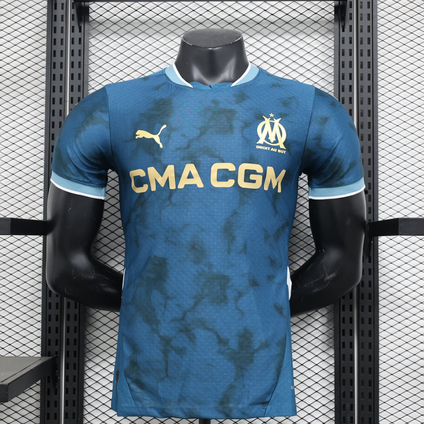 🔵 Φανέλα Olympique Marseille Away 2025 Azure Storm Edition