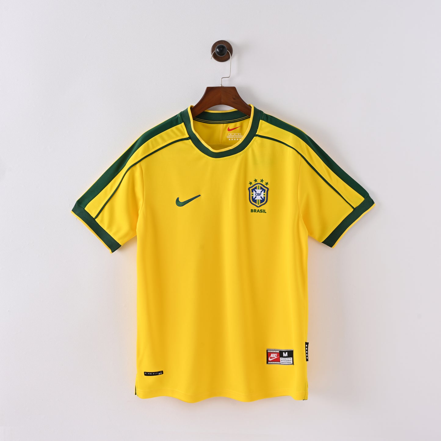 🟡🟢 Φανέλα Brazil 2002 Home Jersey – World Cup Glory Edition