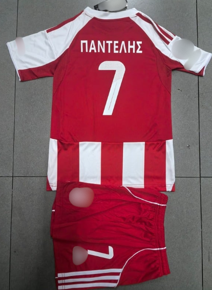 🔴⚪Kid Σέτ ΕΡΥΘΡΟΛΕΥΚΗ 2025/26 Custom