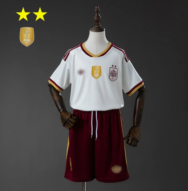 Ισπανία Εκτός (2 Stars + Patches) Παιδικό Σέτ 2026 Custom
