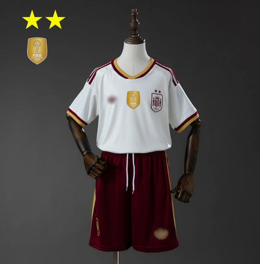 Ισπανία Εκτός (2 Stars + Patches) Παιδικό Σέτ 2026 Custom