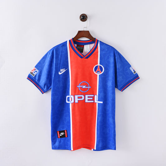 🔵🔴Φανέλα  PSG 1995/96 Home Jersey – Parisian Classic
