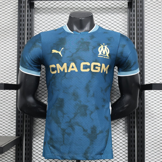 🔵 Φανέλα Olympique Marseille Away 2025 Azure Storm Edition
