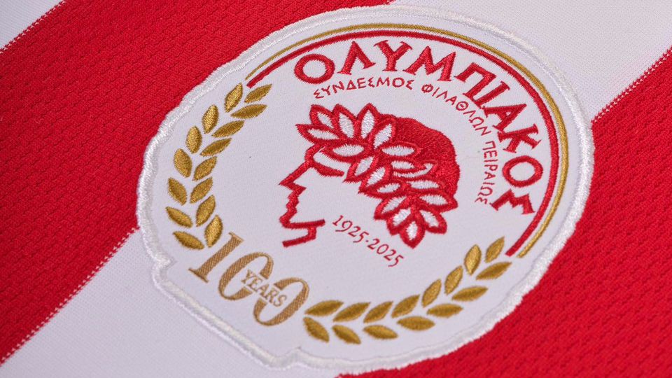 🔴⚪ Επετειακή Φανέλα Για τα 100 χρονια Ολυμπιακός Retro Αιώνια Κλασική