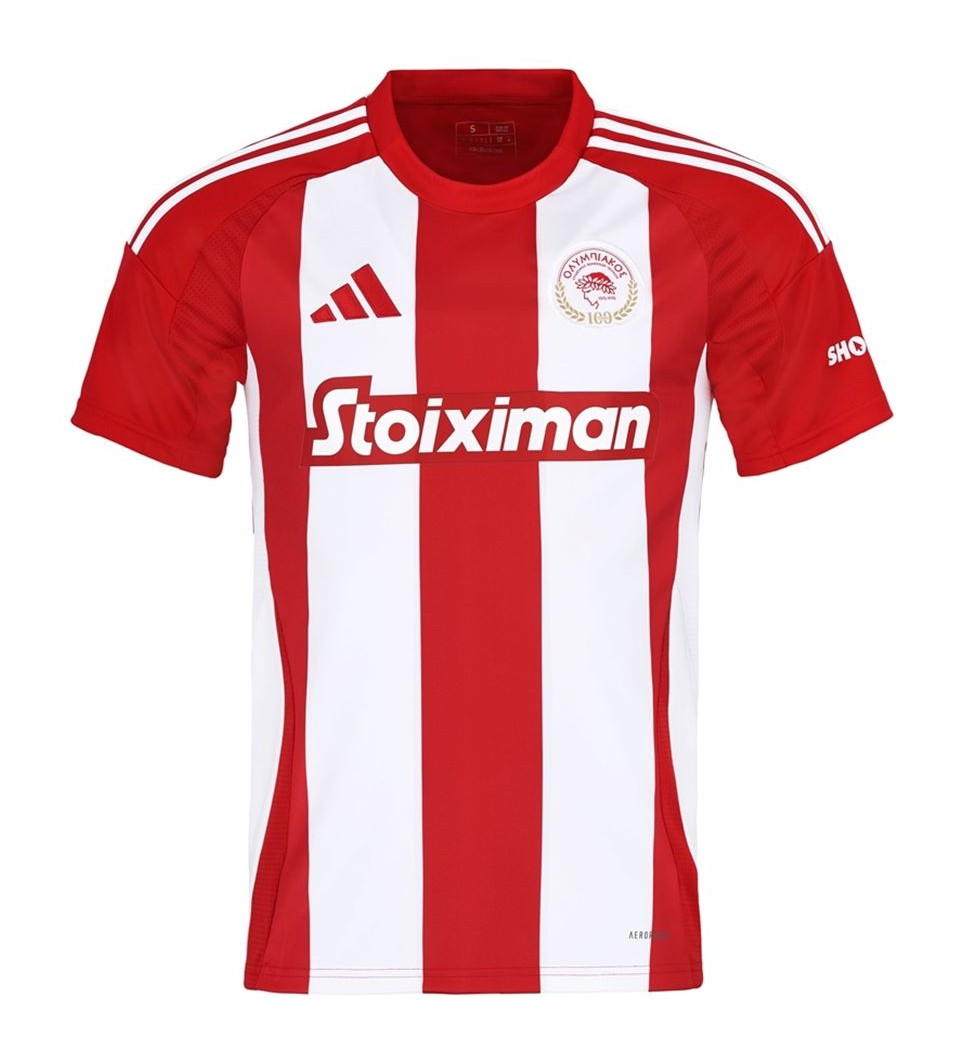 🔴⚪ Επετειακή Φανέλα Για τα 100 χρονια Ολυμπιακός Retro Αιώνια Κλασική